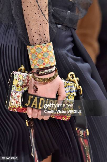 Model walks the runway during the Christian Dior Ready to Wear Fall/Winter 2018-2019 fashion show as part of the Paris Fashion Week Womenswear...