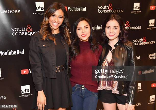 Anna Akana attends the YouTube Red Originals Series "Youth & Consequences" screening on February 28, 2018 in Los Angeles, California.