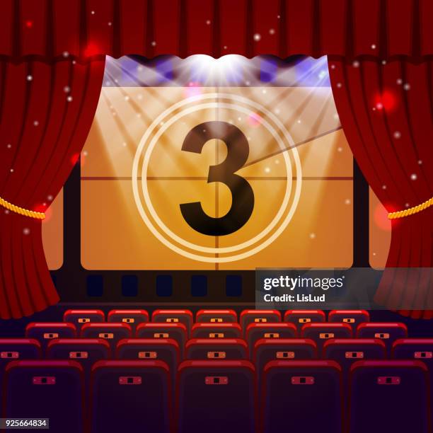 show time concept - hollywood house stock illustrations