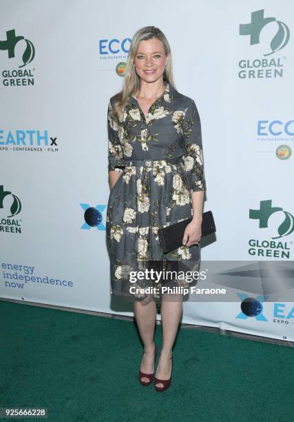 Amy Smart attends the 15th Annual Global Green Pre-Oscar Gala on February 28, 2018 in Los Angeles, California.