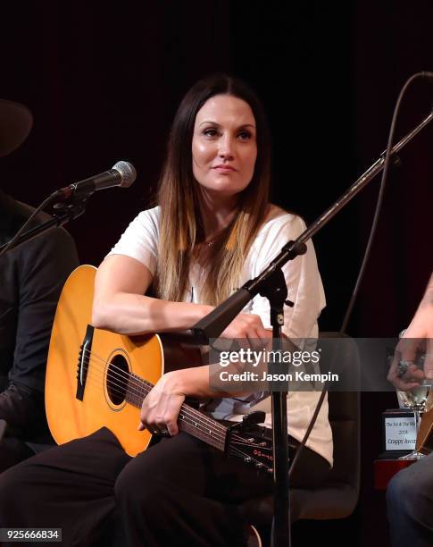 American songwriter Natalie Hemby performs at City Winery Nashville on February 28, 2018 in Nashville, Tennessee.