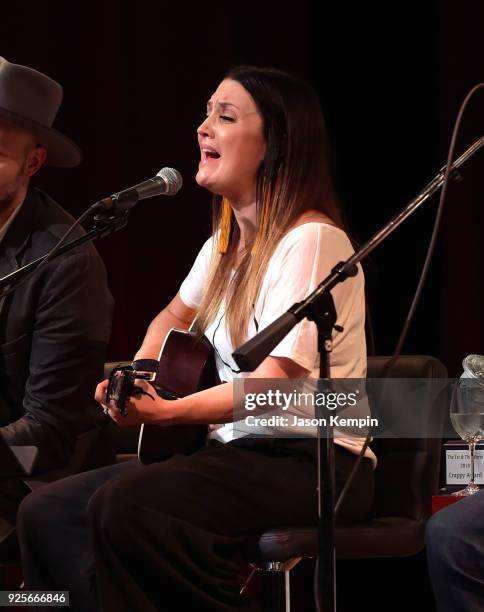 American songwriter Natalie Hemby performs at City Winery Nashville on February 28, 2018 in Nashville, Tennessee.