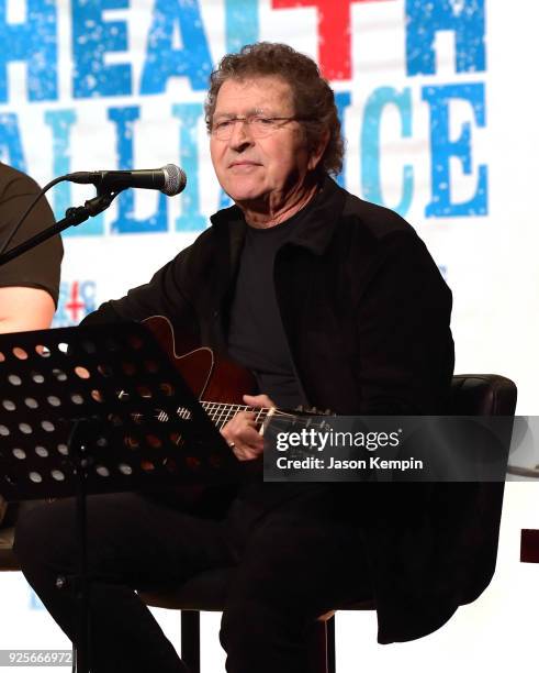Singer-songwriter Mac Davis performs at City Winery Nashville on February 28, 2018 in Nashville, Tennessee.