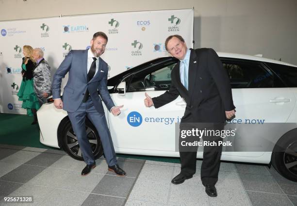 Executive Director EIN Brian Goldstein and CEO, Leonardo Dicaprio Foundation and Founder of Seventh Generation Terry Tamminen attend the 15th Annual...