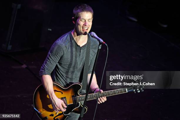Jonny Lang performs at Brown Theatre on February 28, 2018 in Louisville, Kentucky.