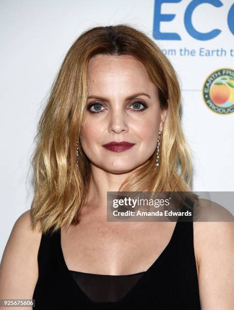 Actress Mena Suvari arrives at the 15th Annual Global Green Pre-Oscar Gala on February 28, 2018 in Los Angeles, California.