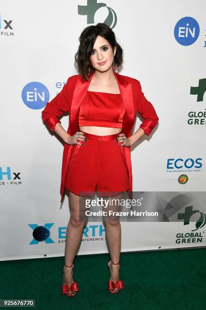 Laura Marano attends the 15th Annual Global Green Pre-Oscar Gala on February 28, 2018 in Los Angeles, California.