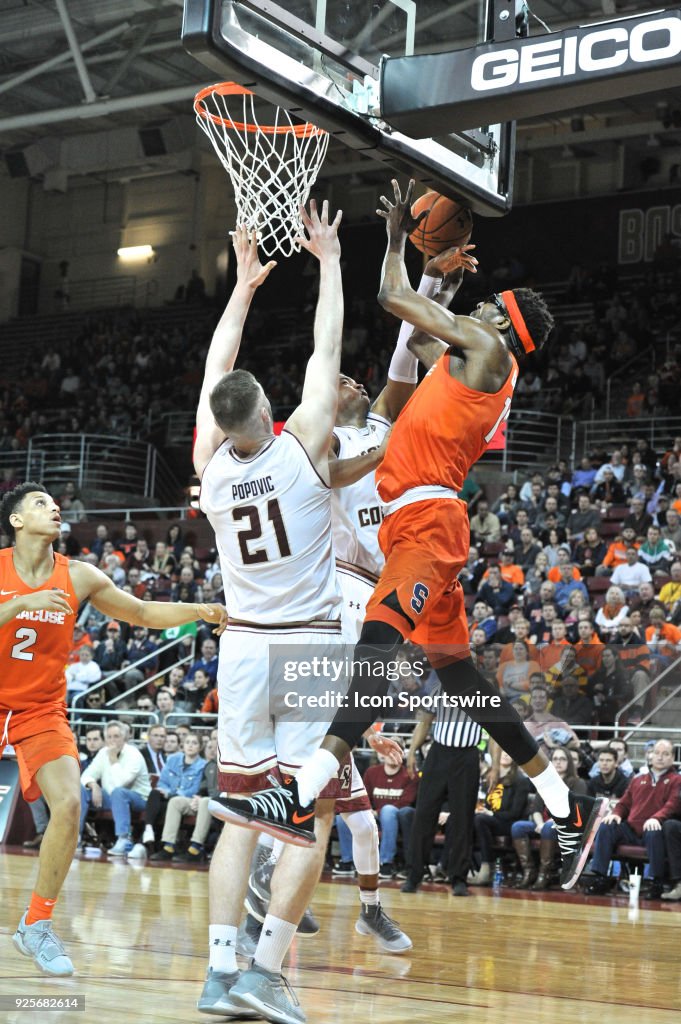 COLLEGE BASKETBALL: FEB 28 Syracuse at Boston College