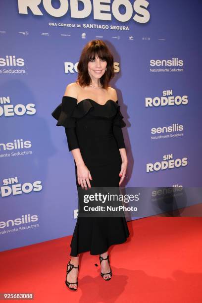 Maribel Verdu attends the photocall premiere of SIN RODEOS at the capitol cinema in Madrid. Spain. February 28, 2018