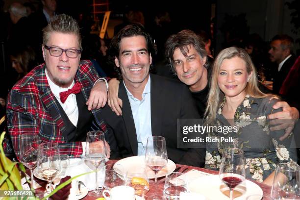 Carter Oosterhouse and Amy Smart attend the 15th Annual Global Green Pre-Oscar Gala on February 28, 2018 in Los Angeles, California.