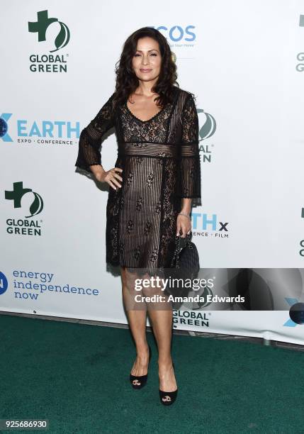 Actress Constance Marie arrives at the 15th Annual Global Green Pre-Oscar Gala on February 28, 2018 in Los Angeles, California.