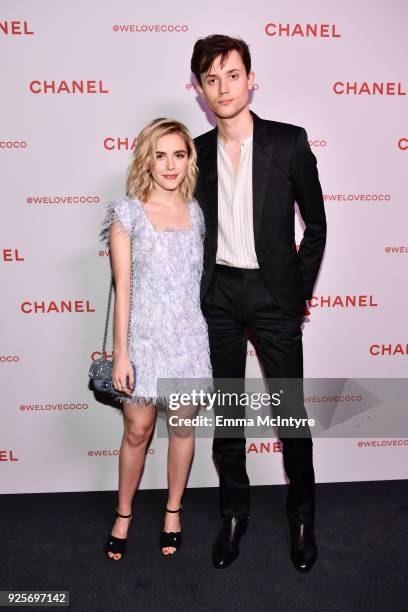 Actress Kiernan Shipka, wearing Chanel and guest attend a Chanel Party to Celebrate the Chanel Beauty House and @WELOVECOCO at Chanel Beauty House on...