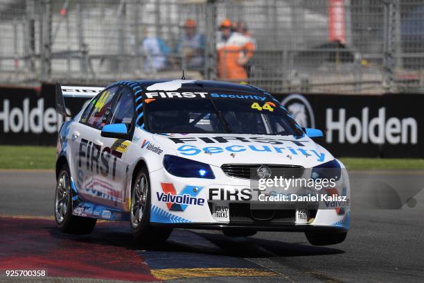 Chris Pither drives the Garry Rogers Motorsport Holden Commodore VF ahead of this weekend's Supercars Adelaide 500 at Adelaide Street Circuit on...