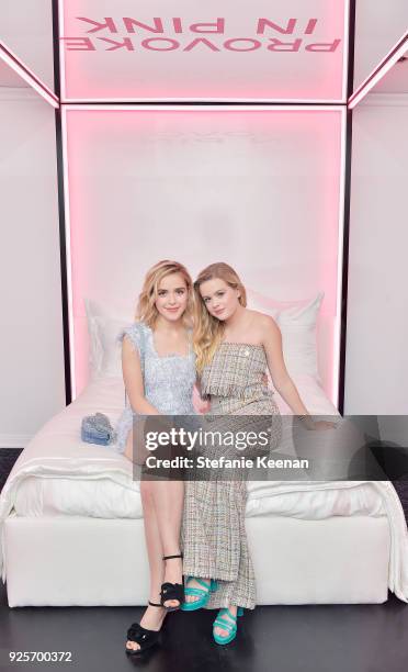 Kiernan Shipka and Ava Phillippe both wearing Chanel, attend a Chanel Party to Celebrate the Chanel Beauty House and @WELOVECOCO at Chanel Beauty...