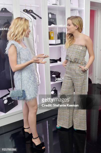 Kiernan Shipka and Ava Phillippe both wearing Chanel, attend a Chanel Party to Celebrate the Chanel Beauty House and @WELOVECOCO at Chanel Beauty...