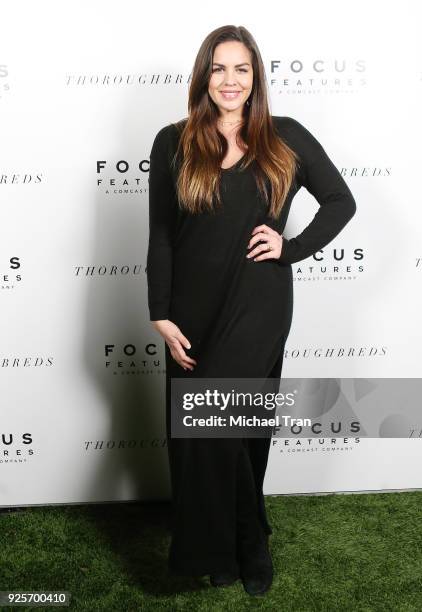 Katie Maloney attends the Los Angeles premiere of Focus Features' "Thoroughbreds" held at Sunset Marquis Hotel & Villas on February 28, 2018 in West...