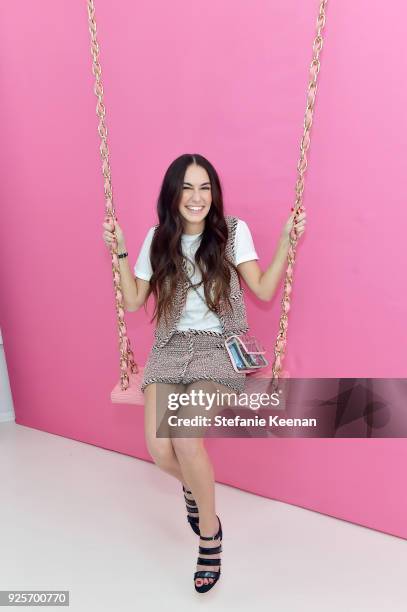 Audrey Gelman attends a Chanel Party to Celebrate the Chanel Beauty House and @WELOVECOCO at Chanel Beauty House on February 28, 2018 in Los Angeles,...