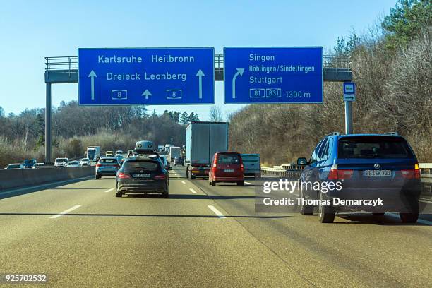 highway - stuttgart auto stock pictures, royalty-free photos & images