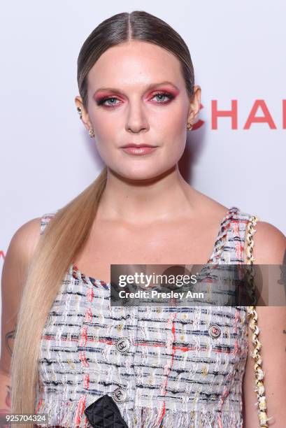 Tove Lo attends Chanel Party to Celebrate the Chanel Beauty House and @WELOVECOCO on February 28, 2018 in Los Angeles, California.