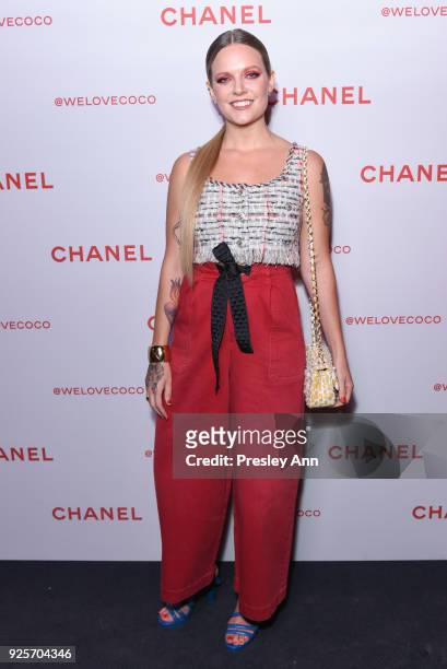 Tove Lo attends Chanel Party to Celebrate the Chanel Beauty House and @WELOVECOCO on February 28, 2018 in Los Angeles, California.