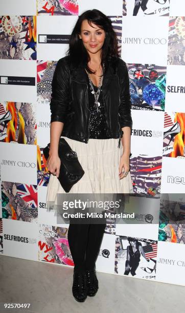 Martine McCutcheon attends the Jimmy Choo Project Pep launch party, at Selfridges on October 29, 2009 in London, England.