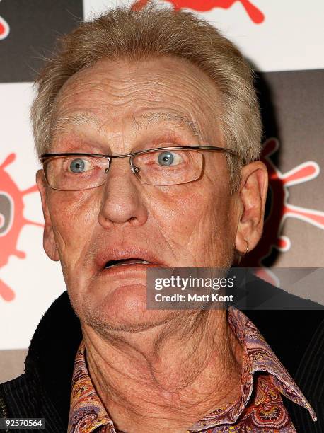 Legendary drummer Ginger Baker meets fans and signs copies of his new book Hellraiser at FOPP Bookshpp on October 30, 2009 in London, England.