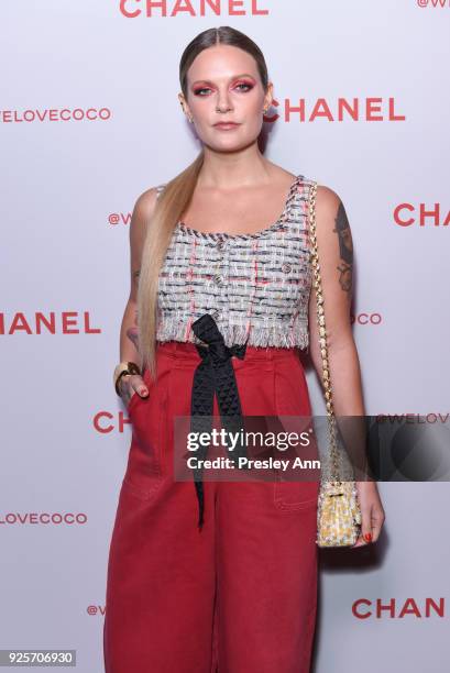 Tove Lo attends Chanel Party to Celebrate the Chanel Beauty House and @WELOVECOCO on February 28, 2018 in Los Angeles, California.