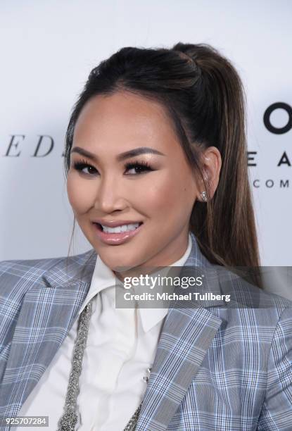 Social media influencer Dorothy Wang attends the premiere of Focus Features' "Thoroughbreds" at Sunset Marquis Hotel on February 28, 2018 in West...