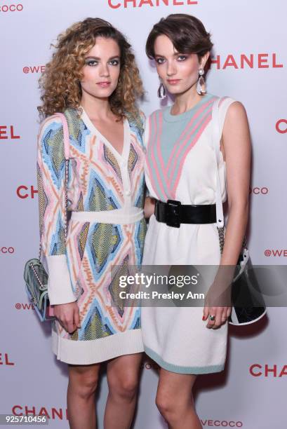 Miranda Kilbey and Elektra Kilbey attend Chanel Party to Celebrate the Chanel Beauty House and @WELOVECOCO on February 28, 2018 in Los Angeles,...