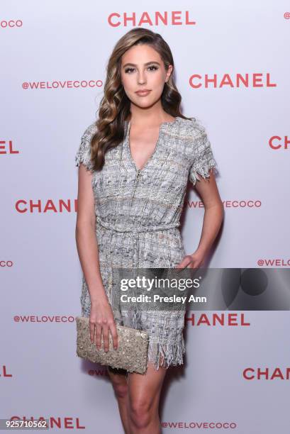 Sophia Rose Stallone attends Chanel Party to Celebrate the Chanel Beauty House and @WELOVECOCO on February 28, 2018 in Los Angeles, California.