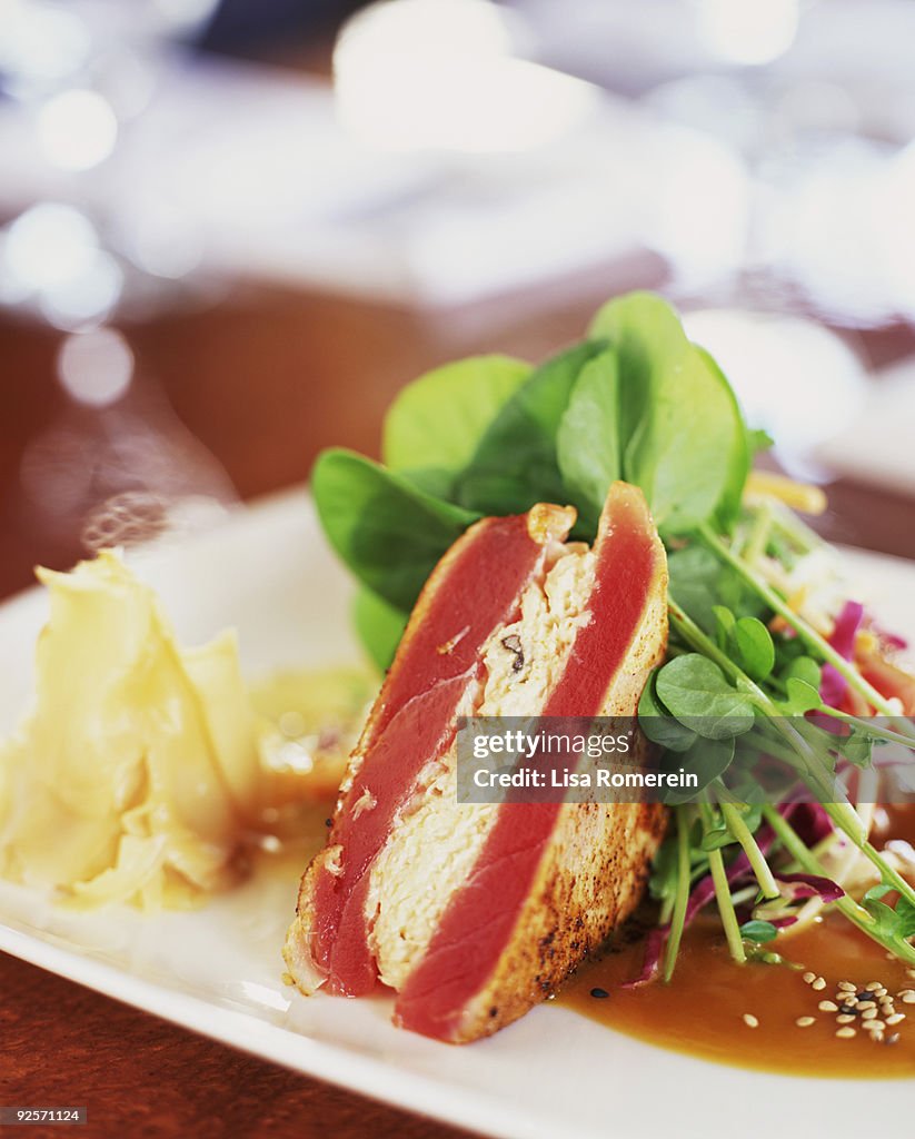 Seared ahi appetizer