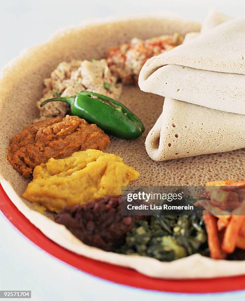 ethiopian food - etiopia foto e immagini stock