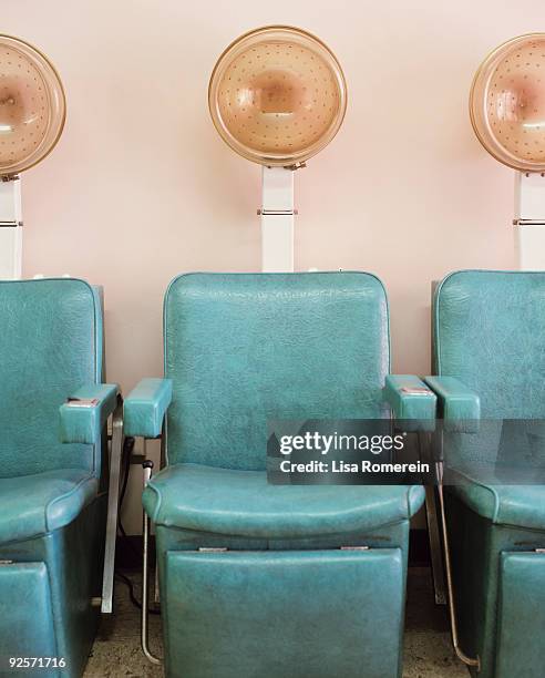 salon hair dryers - hair dryer stock photos et images de collection