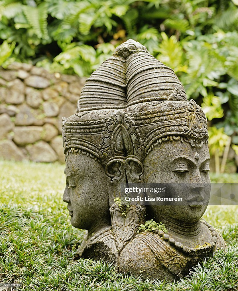 Buddha statue in garden