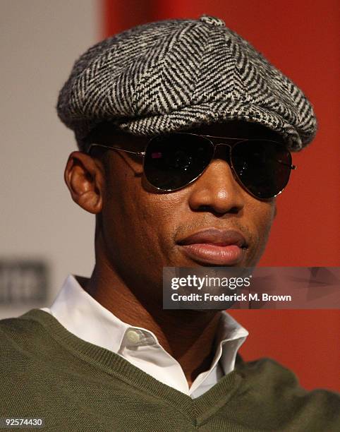 Recording artist Raphael Saadiq of the film "Precious" speaks during The Hollywood Reporter and Billboard Film's TV Music Conference at the Beverly...