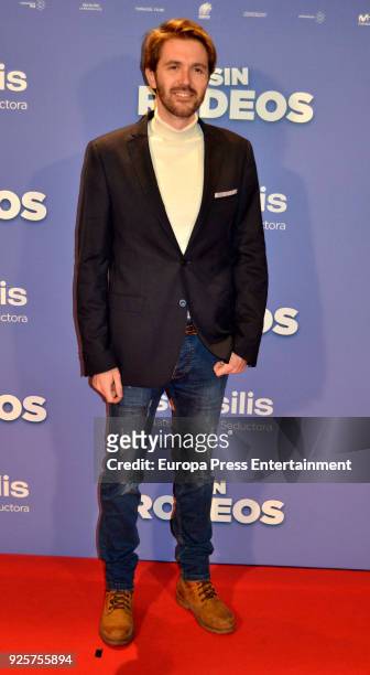 Manuel Velasco attends the photocall premiere of 'Sin Rodeos' at the capitol cinema on February 28, 2018 in Madrid, Spain.