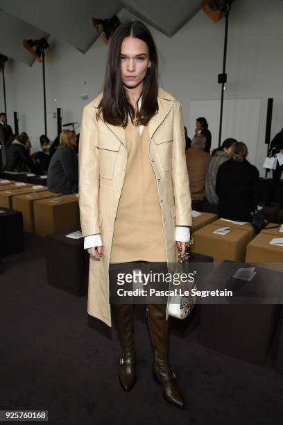 Anna Brewster attends the Chloe show as part of the Paris Fashion Week Womenswear Fall/Winter 2018/2019 on March 1, 2018 in Paris, France.