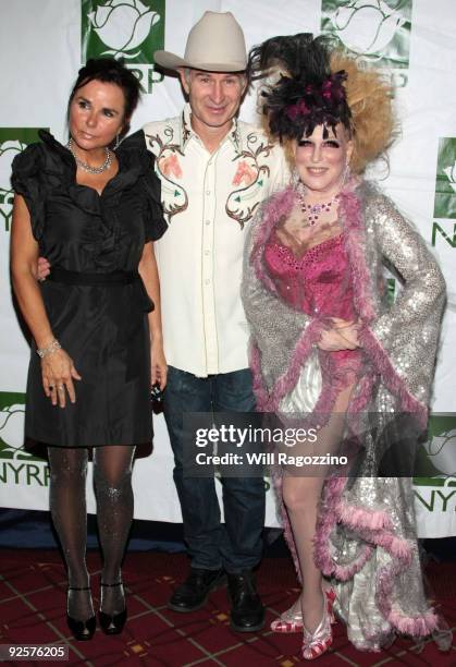 Patti Smyth, John McEnroe and Bette Midler attend Bette Midler's New York Restoration Project Annual Hulaween at The Waldorf Astoria Hotel on October...