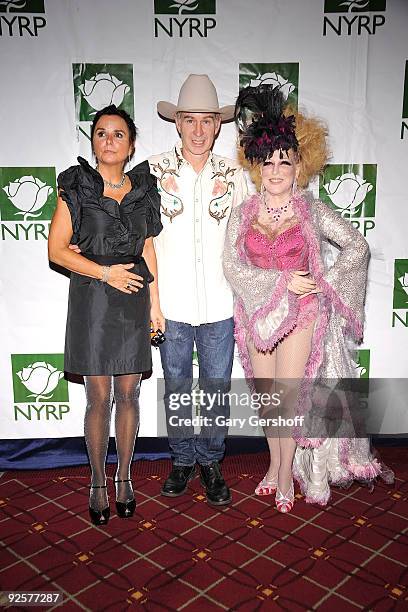 Singer Patti Smyth, husband John McEnroe, and founder of The New York Restoration Project, singer Bette Midler, attend the 14th Annual Bette Midler's...