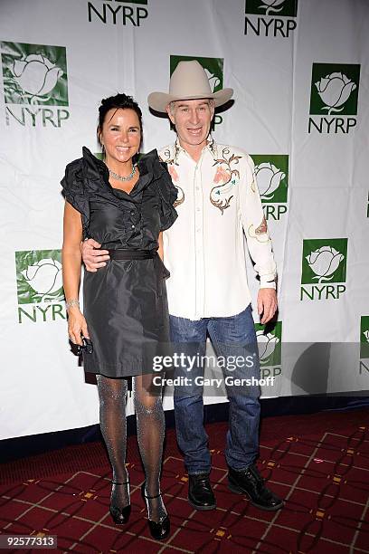 Singer Patti Smyth , and husband, television personality John McEnroe attend the 14th Annual Bette Midler's New York Restoration Project's Hulaween...