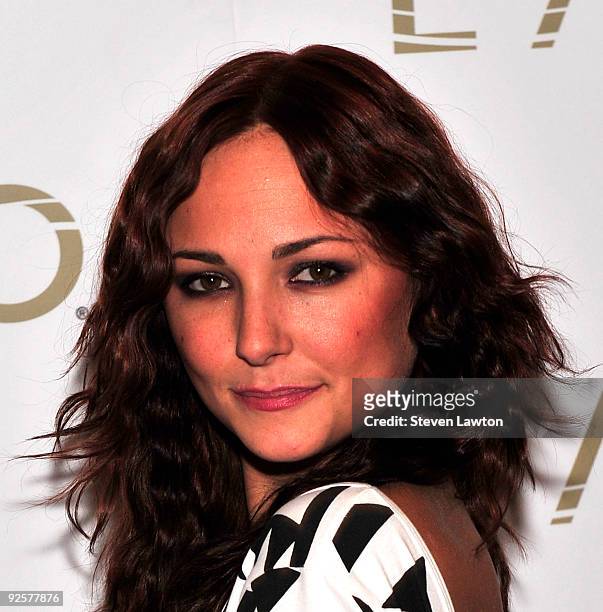 Actress Briana Evigan arrives to celebrate her birthday at Lavo Restaurant & Nightclub at The Palazzo on October 30, 2009 in Las Vegas, Nevada.