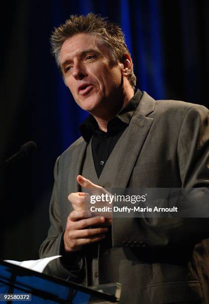 Late Night Talk Show Host Craig Ferguson attends the Third Annual Jane Goodall Global Leadership Awards at The Beverly Wilshire Hotel on October 30,...