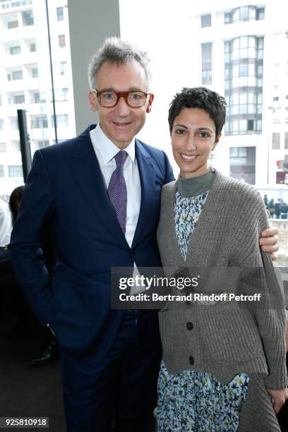 Of Chloe Geoffroy de la Bourdonnaye and Yasmin Sewell attend the Chloe show as part of the Paris Fashion Week Womenswear Fall/Winter 2018/2019 on...