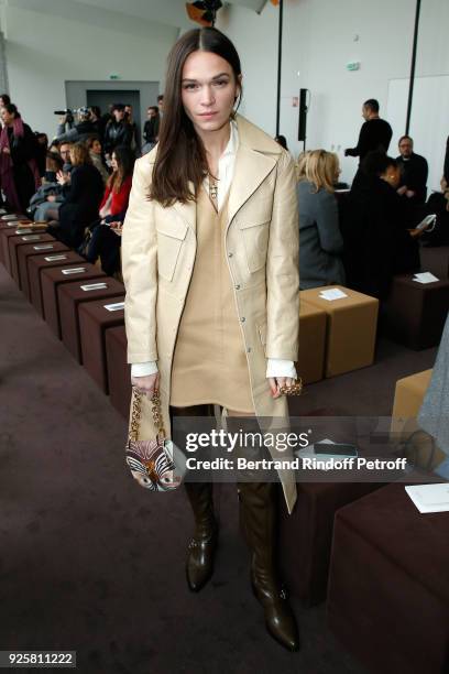 Anna Brewster attends the Chloe show as part of the Paris Fashion Week Womenswear Fall/Winter 2018/2019 on March 1, 2018 in Paris, France.