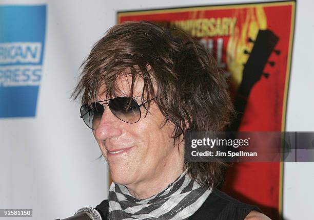 Jeff Beck attends the 25th Anniversary Rock & Roll Hall of Fame Concert at Madison Square Garden on October 30, 2009 in New York City.