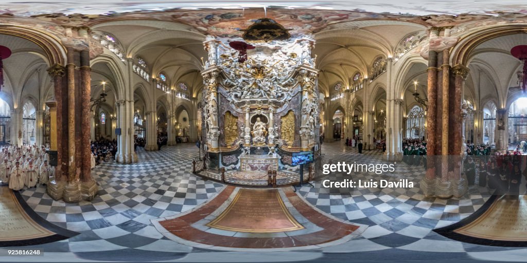 Interior of Cathedral. Toledo. Spain