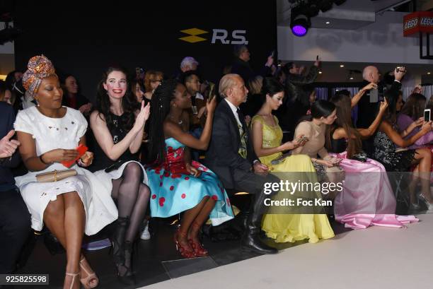 Nadege Beausson-Diagne, actresses Sarah Barzyk, Assa Sylla, singer Diese, Elisabeth KeeneÊand choreographer Mia Frye attend the Christophe Guillarme...