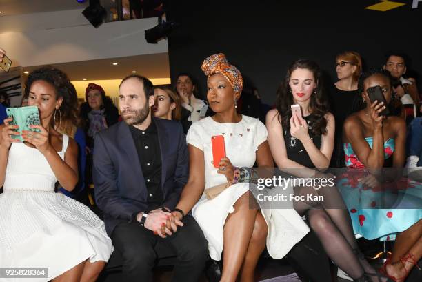 Fashion designer Christophe Guillarme, Alexandra Banc's guest, TV presenter Alexandra Blanc from CNews, Alicia Fall, Geoffroy Jeff Tekeyan, Nadege...