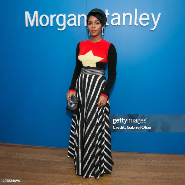 Janelle Monae attends Alfre Woodard and Morgan Stanley present the 9th Annual Oscar's Sistahs Soiree on February 28, 2018 in Los Angeles, California.