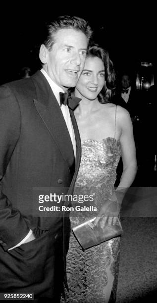 Calvin Klein and Kelly Klein attend The Metropolitan Museum of Art Costume Institute Gala on December 9, 1991 at the Metropolitan Museum of Art in...